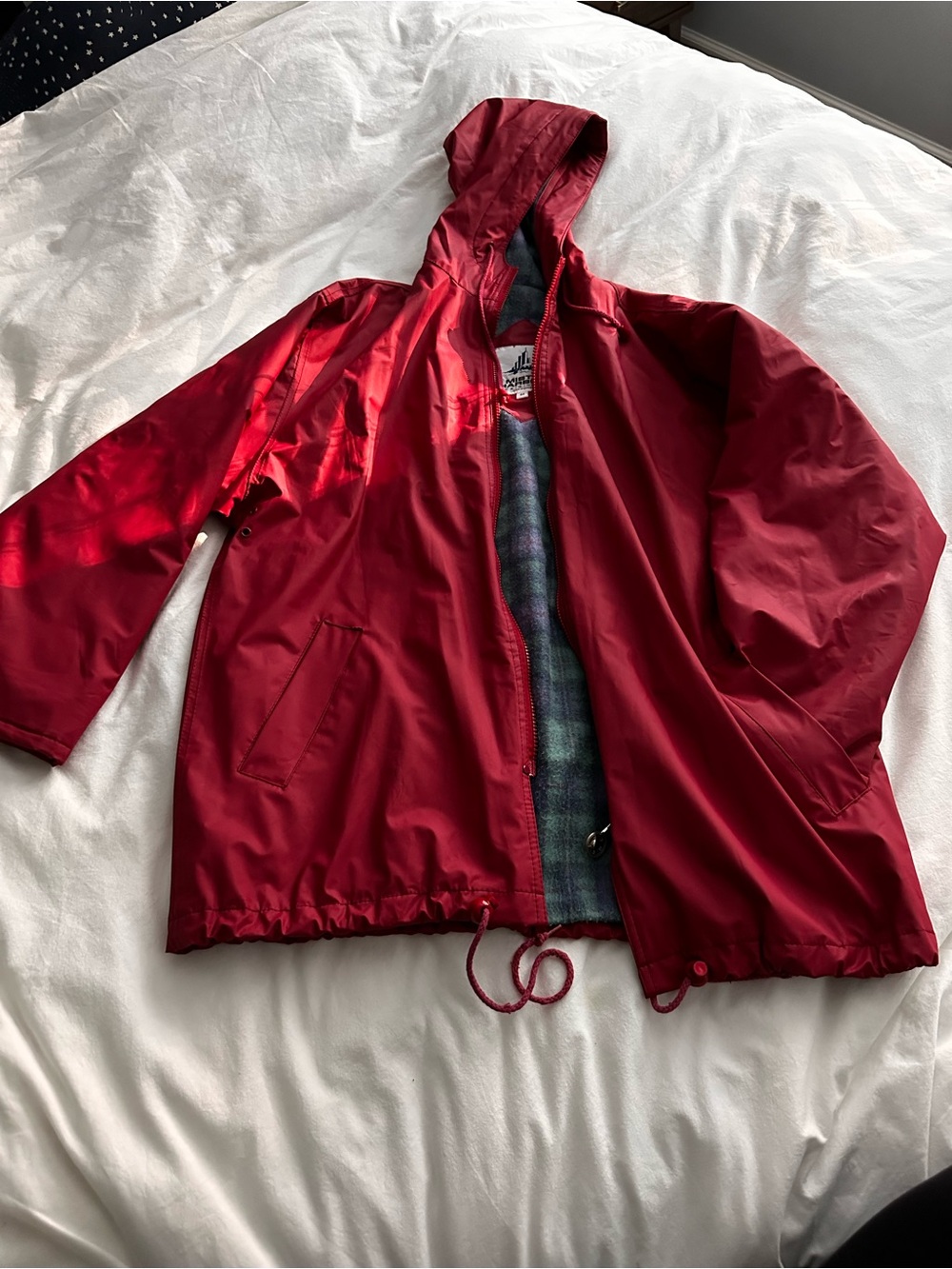 Misty Harbor Red Hooded Rain Jacket